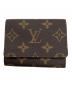 LOUIS VUITTON（ルイ ヴィトン）の古着「モノグラム　アンヴェロップ・カルト・ドゥ・ヴィジット　カードケース」｜ブラウン