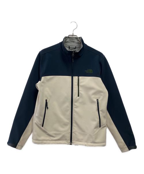 THE NORTH FACE（ザ ノース フェイス）THE NORTH FACE (ザ ノース フェイス) ソフトシェルジャケット ネイビー×アイボリー サイズ:Sの古着・服飾アイテム