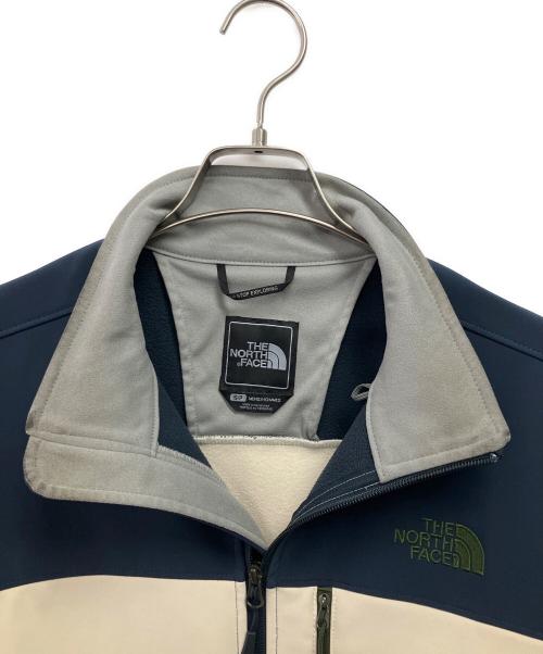 THE NORTH FACE（ザ ノース フェイス）THE NORTH FACE (ザ ノース フェイス) ソフトシェルジャケット ネイビー×アイボリー サイズ:Sの古着・服飾アイテム