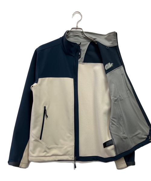 THE NORTH FACE（ザ ノース フェイス）THE NORTH FACE (ザ ノース フェイス) ソフトシェルジャケット ネイビー×アイボリー サイズ:Sの古着・服飾アイテム