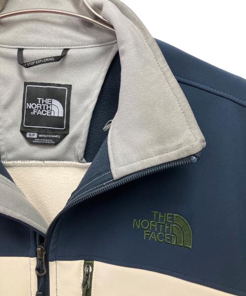THE NORTH FACE（ザ ノース フェイス）THE NORTH FACE (ザ ノース フェイス) ソフトシェルジャケット ネイビー×アイボリー サイズ:Sの古着・服飾アイテム