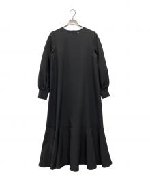 SHIPS me（シップスミー）の古着「ヘム フレア ロング ワンピース」｜グレー