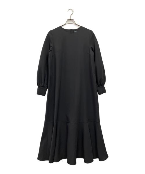 SHIPS me（シップスミー）SHIPS me (シップスミー) ヘム フレア ロング ワンピース グレー サイズ:Lの古着・服飾アイテム