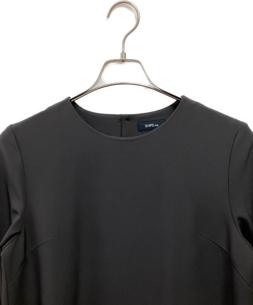 SHIPS me（シップスミー）SHIPS me (シップスミー) ヘム フレア ロング ワンピース グレー サイズ:Lの古着・服飾アイテム