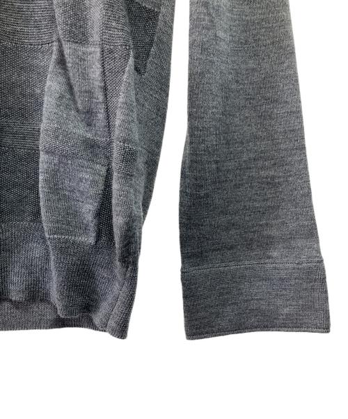 BLACK LABEL CRESTBRIDGE（ブラックレーベル クレストブリッジ）BLACK LABEL CRESTBRIDGE (ブラックレーベル クレストブリッジ) 薄手ニット グレー サイズ:Mの古着・服飾アイテム