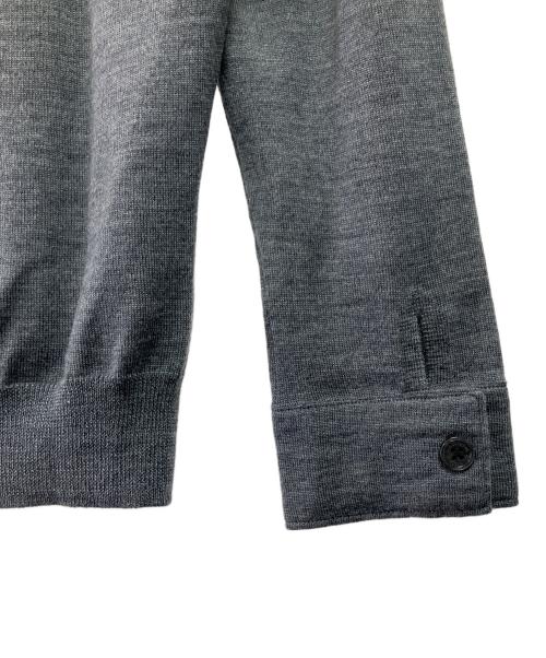 BLACK LABEL CRESTBRIDGE（ブラックレーベル クレストブリッジ）BLACK LABEL CRESTBRIDGE (ブラックレーベル クレストブリッジ) 薄手ニット グレー サイズ:Mの古着・服飾アイテム
