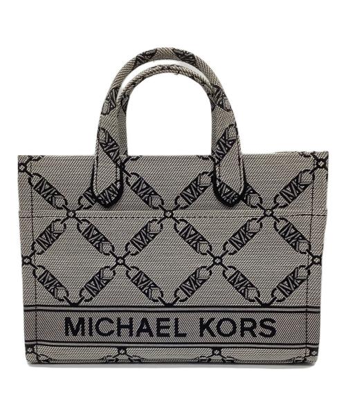 MICHAEL KORS（マイケル・コース）MICHAEL KORS (マイケル・コース) スモール イースト ウエスト メッセンジャー バッグ グレー×ブラックの古着・服飾アイテム