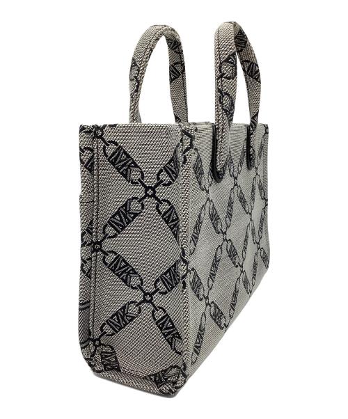 MICHAEL KORS（マイケル・コース）MICHAEL KORS (マイケル・コース) スモール イースト ウエスト メッセンジャー バッグ グレー×ブラックの古着・服飾アイテム