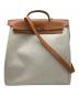 HERMES（エルメス）の古着「エールバッグMM」｜ブラウン×ベージュ