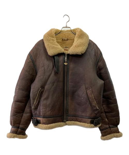 HARLEY-DAVIDSON（ハーレーダビッドソン）HARLEY-DAVIDSON (ハーレーダビッドソン) B-3ムートンフライトジャケット ブラウン サイズ:46の古着・服飾アイテム