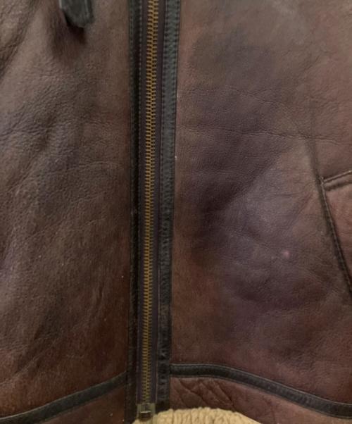 HARLEY-DAVIDSON（ハーレーダビッドソン）HARLEY-DAVIDSON (ハーレーダビッドソン) B-3ムートンフライトジャケット ブラウン サイズ:46の古着・服飾アイテム