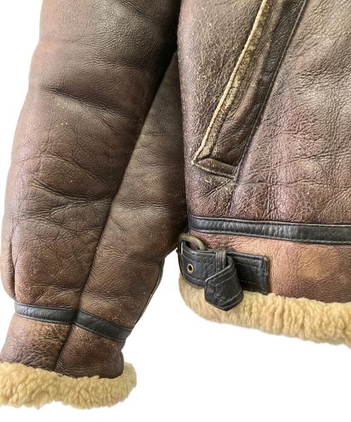 HARLEY-DAVIDSON（ハーレーダビッドソン）HARLEY-DAVIDSON (ハーレーダビッドソン) B-3ムートンフライトジャケット ブラウン サイズ:46の古着・服飾アイテム