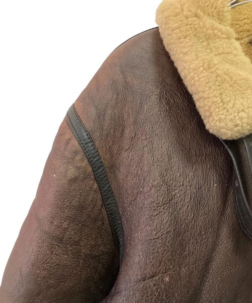 HARLEY-DAVIDSON（ハーレーダビッドソン）HARLEY-DAVIDSON (ハーレーダビッドソン) B-3ムートンフライトジャケット ブラウン サイズ:46の古着・服飾アイテム