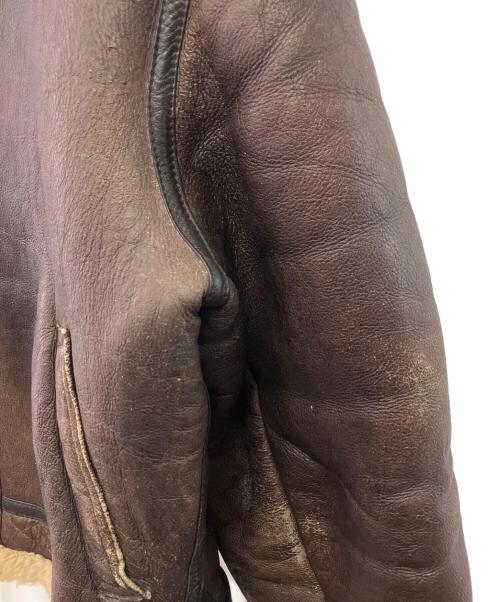 HARLEY-DAVIDSON（ハーレーダビッドソン）HARLEY-DAVIDSON (ハーレーダビッドソン) B-3ムートンフライトジャケット ブラウン サイズ:46の古着・服飾アイテム