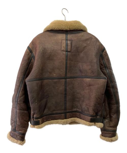HARLEY-DAVIDSON（ハーレーダビッドソン）HARLEY-DAVIDSON (ハーレーダビッドソン) B-3ムートンフライトジャケット ブラウン サイズ:46の古着・服飾アイテム
