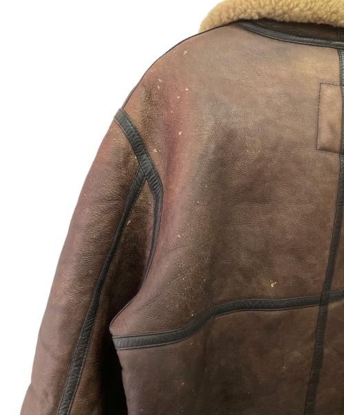 HARLEY-DAVIDSON（ハーレーダビッドソン）HARLEY-DAVIDSON (ハーレーダビッドソン) B-3ムートンフライトジャケット ブラウン サイズ:46の古着・服飾アイテム