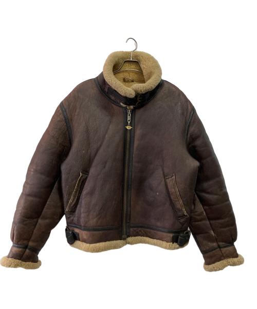 HARLEY-DAVIDSON（ハーレーダビッドソン）HARLEY-DAVIDSON (ハーレーダビッドソン) B-3ムートンフライトジャケット ブラウン サイズ:46の古着・服飾アイテム