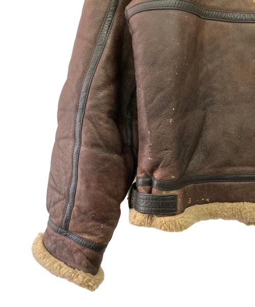 HARLEY-DAVIDSON（ハーレーダビッドソン）HARLEY-DAVIDSON (ハーレーダビッドソン) B-3ムートンフライトジャケット ブラウン サイズ:46の古着・服飾アイテム