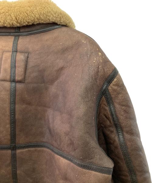 HARLEY-DAVIDSON（ハーレーダビッドソン）HARLEY-DAVIDSON (ハーレーダビッドソン) B-3ムートンフライトジャケット ブラウン サイズ:46の古着・服飾アイテム