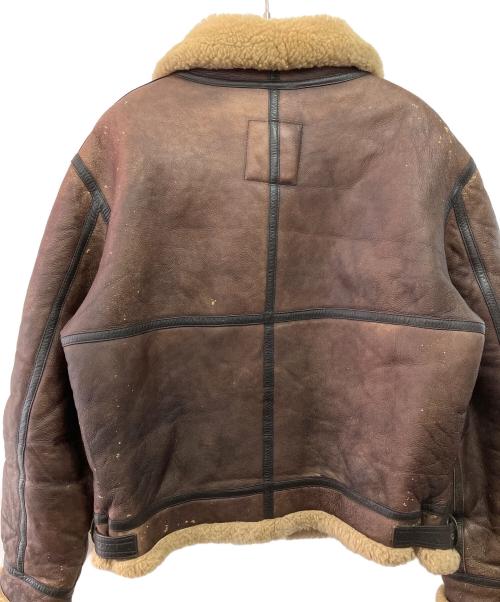 HARLEY-DAVIDSON（ハーレーダビッドソン）HARLEY-DAVIDSON (ハーレーダビッドソン) B-3ムートンフライトジャケット ブラウン サイズ:46の古着・服飾アイテム