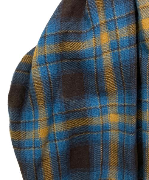 NEIGHBORHOOD（ネイバーフッド）NEIGHBORHOOD (ネイバーフッド) 長袖シャツ ブルー×ブラウン サイズ:Lの古着・服飾アイテム