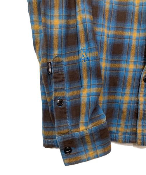 NEIGHBORHOOD（ネイバーフッド）NEIGHBORHOOD (ネイバーフッド) 長袖シャツ ブルー×ブラウン サイズ:Lの古着・服飾アイテム