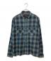 NEIGHBORHOOD（ネイバーフッド）の古着「長袖シャツ」｜ブルー×ブラウン