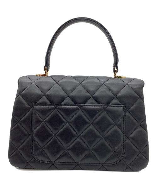 傳濱野（デンハマノ）傳濱野 (デンハマノ) ロサンジュ 2WAYキルティングハンドバッグ ブラックの古着・服飾アイテム