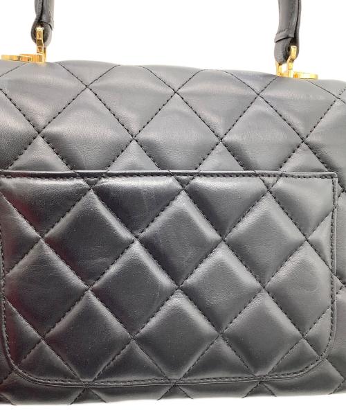 傳濱野（デンハマノ）傳濱野 (デンハマノ) ロサンジュ 2WAYキルティングハンドバッグ ブラックの古着・服飾アイテム