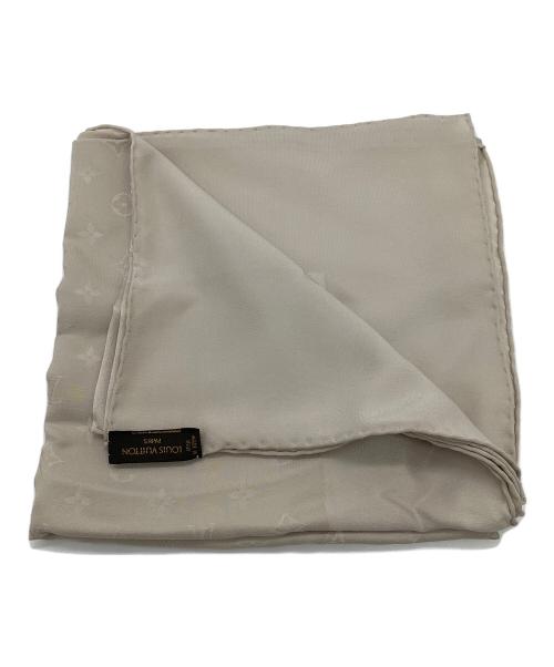 LOUIS VUITTON（ルイ ヴィトン）LOUIS VUITTON (ルイ ヴィトン) シルクスカーフ ベージュの古着・服飾アイテム