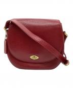 COACHコーチ）の古着「ショルダーバッグ」｜レッド