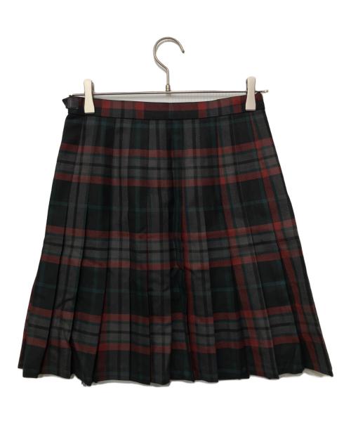 O'NEIL OF DUBLIN（オニールオブダブリン）O'NEIL OF DUBLIN (オニールオブダブリン) ウールラップスカート ブラック×レッド サイズ:38の古着・服飾アイテム