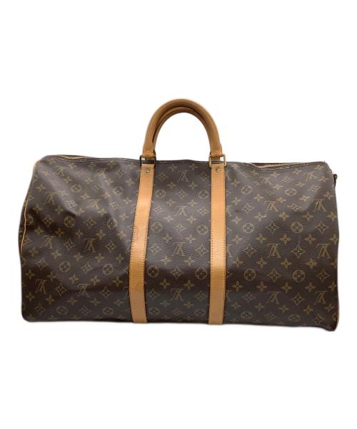 LOUIS VUITTON（ルイ ヴィトン）LOUIS VUITTON (ルイ ヴィトン) モノグラム　キーポル・バンドリエール55　ボストンバッグ ブラウンの古着・服飾アイテム