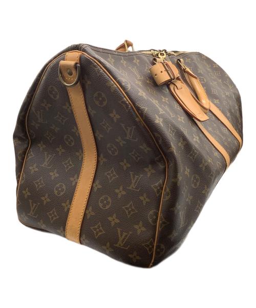 LOUIS VUITTON（ルイ ヴィトン）LOUIS VUITTON (ルイ ヴィトン) モノグラム　キーポル・バンドリエール55　ボストンバッグ ブラウンの古着・服飾アイテム