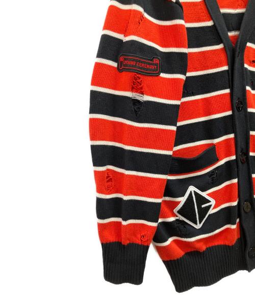 OPENING CEREMONY（オープニングセレモニー）OPENING CEREMONY (オープニングセレモニー) 厚手カーディガン オレンジ サイズ:Mの古着・服飾アイテム