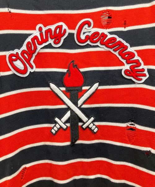 OPENING CEREMONY（オープニングセレモニー）OPENING CEREMONY (オープニングセレモニー) 厚手カーディガン オレンジ サイズ:Mの古着・服飾アイテム