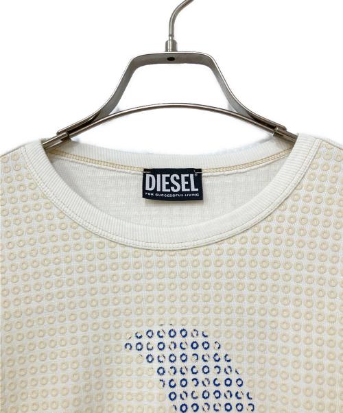 DIESEL（ディーゼル）DIESEL (ディーゼル) 長袖カットソー アイボリー サイズ:Mの古着・服飾アイテム