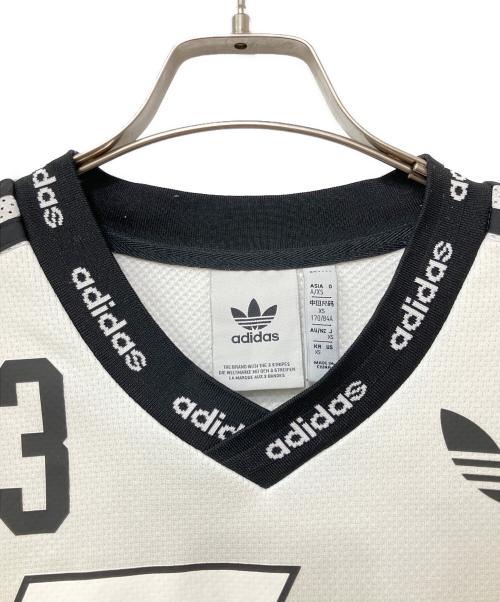 adidas Originals（アディダスオリジナル）adidas Originals (アディダスオリジナル) 半袖Tシャツ ホワイト×ブラック サイズ:XSの古着・服飾アイテム