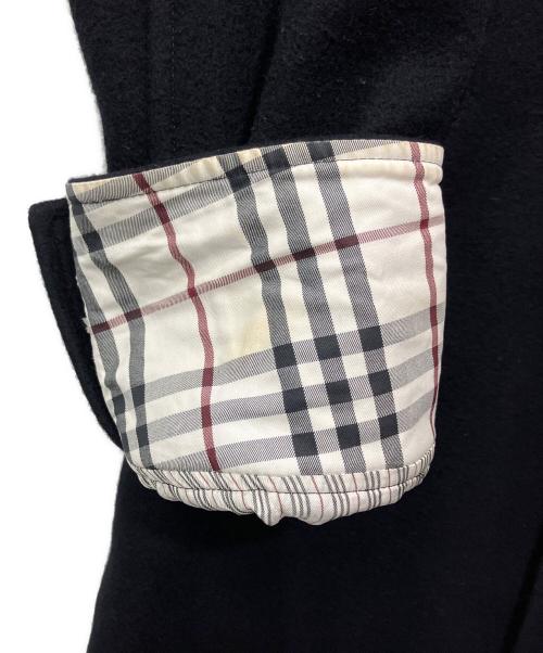 BURBERRY BLACK LABEL（バーバリーブラックレーベル）BURBERRY BLACK LABEL (バーバリーブラックレーベル) ウールコート ブラック サイズ:Mの古着・服飾アイテム