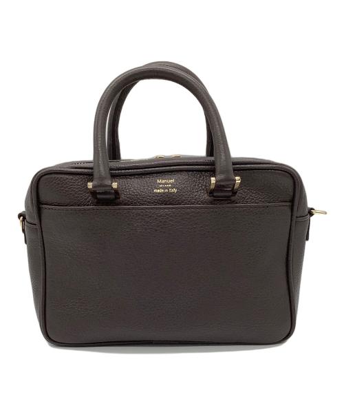 Manuel MILANO（マニュエルミラノ）Manuel MILANO (マニュエルミラノ) 2WAYレザーバッグ ブラウンの古着・服飾アイテム