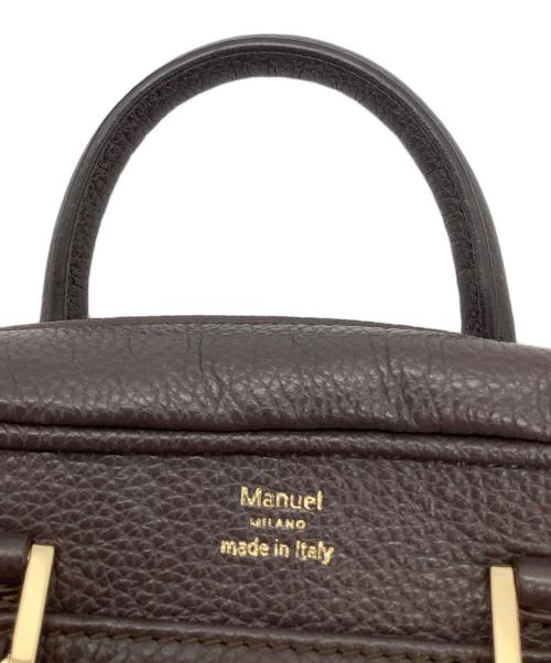 Manuel MILANO（マニュエルミラノ）Manuel MILANO (マニュエルミラノ) 2WAYレザーバッグ ブラウンの古着・服飾アイテム