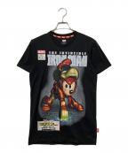 MARVELマーベル）の古着「半袖Tシャツ」｜ブラック
