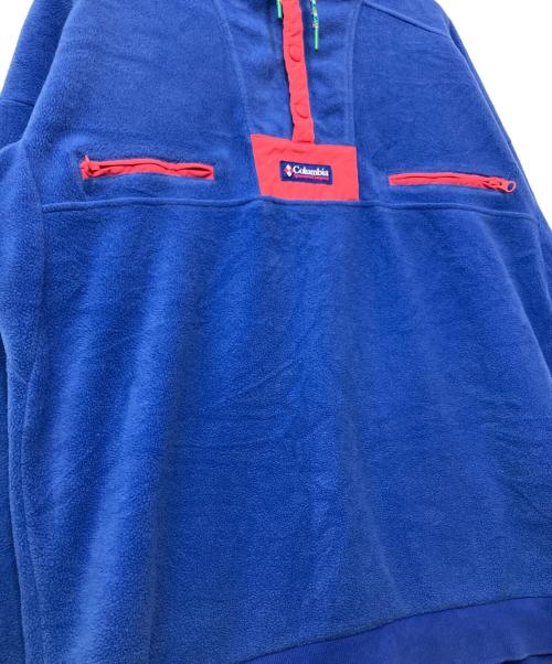 Columbia（コロンビア）Columbia (コロンビア) フリースプルオーバー ブルー×ピンク サイズ:Mの古着・服飾アイテム