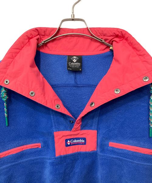 Columbia（コロンビア）Columbia (コロンビア) フリースプルオーバー ブルー×ピンク サイズ:Mの古着・服飾アイテム