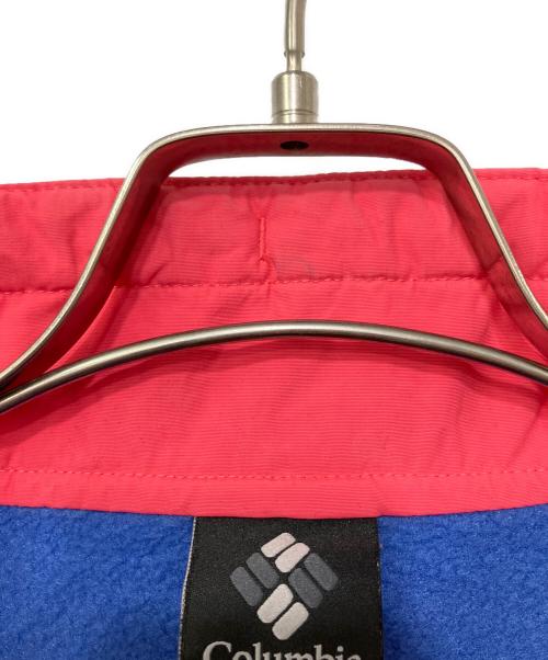 Columbia（コロンビア）Columbia (コロンビア) フリースプルオーバー ブルー×ピンク サイズ:Mの古着・服飾アイテム