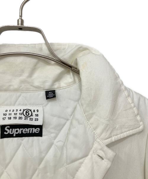 SUPREME（シュプリーム）Supreme (シュプリーム) MM6 Maison Margiela (エムエムシックスメゾンマルジェラ) ジャケット ホワイト サイズ:XLの古着・服飾アイテム