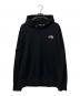 THE NORTH FACE（ザ ノース フェイス）の古着「スクエアロゴフーディー」｜ブラック