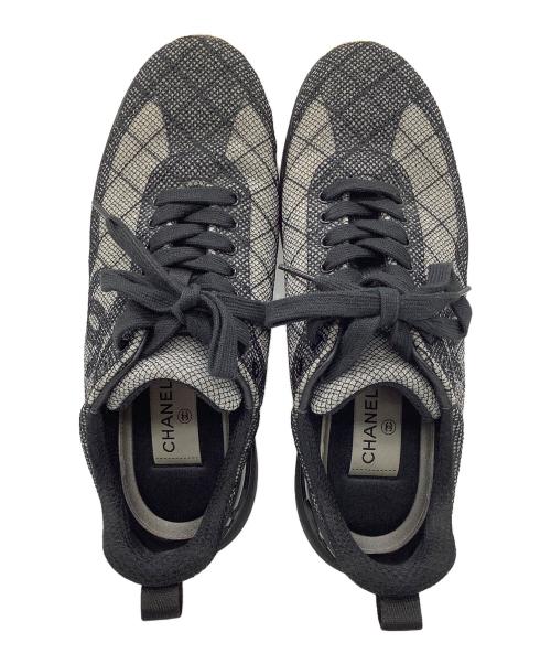 CHANEL（シャネル）CHANEL (シャネル) スニーカー ブラック サイズ:38の古着・服飾アイテム