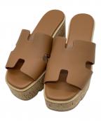 HERMESエルメス）の古着「エズ30　サンダル」｜ブラウン