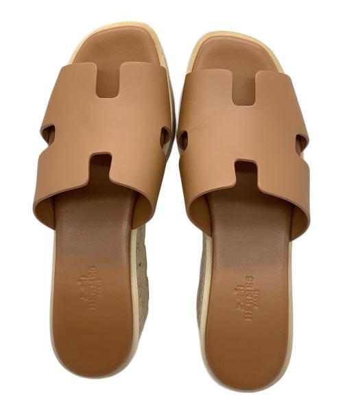 HERMES（エルメス）HERMES (エルメス) エズ30　サンダル ブラウン サイズ:38の古着・服飾アイテム